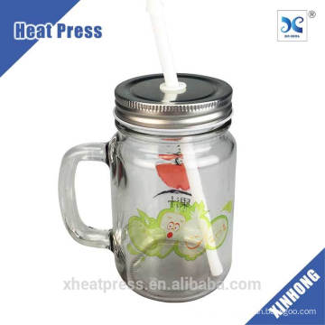 Custom Logo Printing Blank Glass Mason Jars For Sublimation